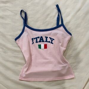 Edikted Pink Camisole with Blue Trim